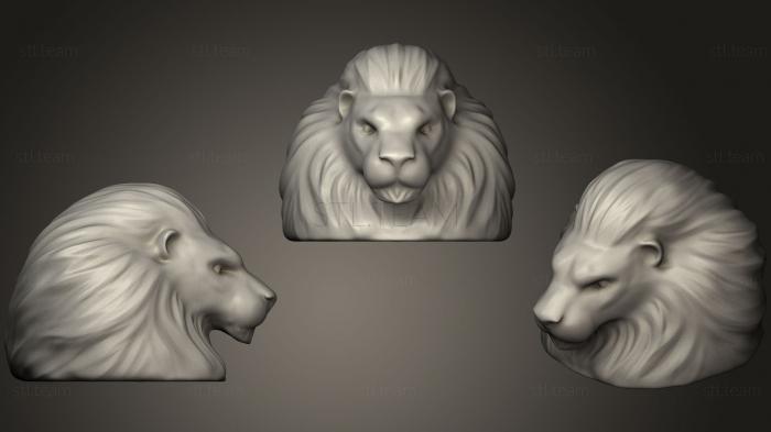 Маски и морды животных Lion head 2